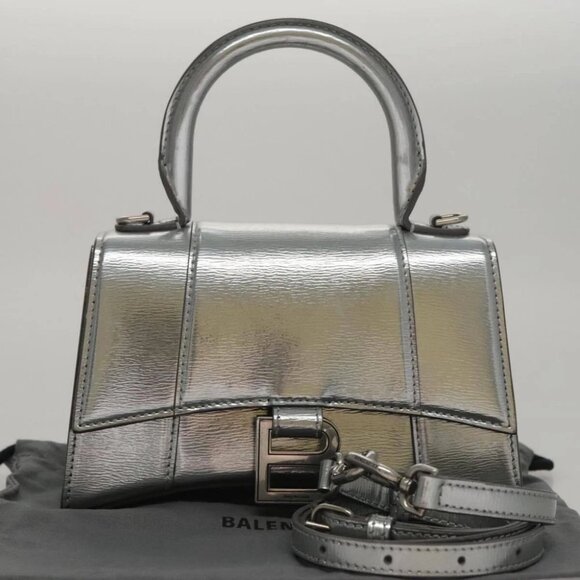 BALENCIAGA Hand Bag Leather 2way Silver - Picture 15 of 15